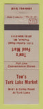 Matchbook Cover - Tow's Food Mark Lake Market Trufant MI WEAR