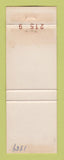 Matchbook Cover - Tow's Food Mark Lake Market Trufant MI WEAR