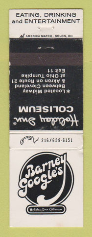 Matchbook Cover - Barney Google's Holiday Inn  Coliseum Richfield OH WEAR