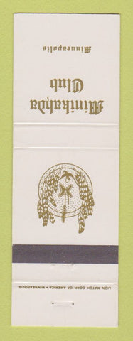 Matchbook Cover - Minikahda Club Minneapolis MN