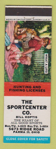 Matchbook Cover - The Sportcenter Parma OH sporting goods