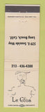 Matchbook Cover - Le Clos Long Beach CA