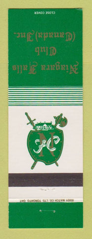 Matchbook Cover - Niagara Falls Club ON