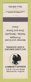 Matchbook Cover - Progressive Ladies Gentlemen Charity Club Martinsville VA
