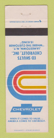Matchbook Cover - Chevrolet Ed Shults Jamestown NY