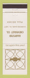 Matchbook Cover - Chevrolet Harpster Warriors Mark PA
