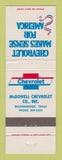 Matchbook Cover - Chevrolet McDowell Breckenridge TX