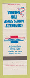 Matchbook Cover - Chevrolet Addington Coeburn VA