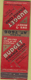 Matchbook Cover - Budget Finance Bank Minneapolis MN WEAR