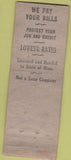 Matchbook Cover - Budget Finance Bank Minneapolis MN WEAR