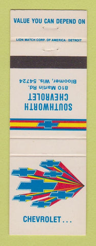 Matchbook Cover - Chevrolet Southworth Bloomer WI