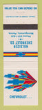 Matchbook Cover - Chevrolet Hulsizer Montgomery PA