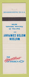 Matchbook Cover - Chevrolet Watson Motors Plainview NE