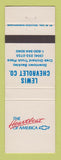 Matchbook Cover - Chevrolet Lewis Beckley WV