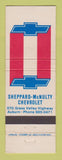 Matchbook Cover - Chevrolet Sheppard McNulty Auburn CA