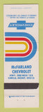 Matchbook Cover - Chevrolet McFarland Circle MT
