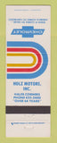 Matchbook Cover - Chevrolet Holz Motors Hales Corners WI