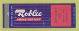 Matchbook Cover - Roblee Men's Shoes Thomas Dwyer Batavia NY