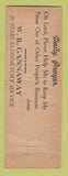 Matchbook Cover - Central Laundry Lansing MI Full Length