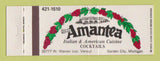 Matchbook Cover - Villa Amantea Garden City MI Full Length