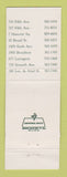 Matchbook Cover - Houlihan's New York City Full Length