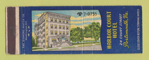 Matchbook Cover - Harbor Court Hotel Portsmouth VA Full Length