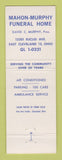 Matchbook Cover - Mahon Murphy Funeral Home East Cleveland OH Full Length