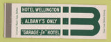 Matchbook Cover - Hotel Wellington Albany NY