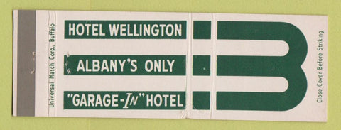 Matchbook Cover - Hotel Wellington Albany NY