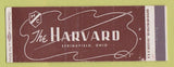 Matchbook Cover - The Harvard Springfield OH