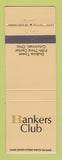 Matchbook Cover - Bankers Club Cincinnati OH