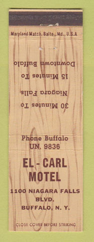 Matchbook Cover - El Carl Motel Buffalo NY