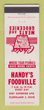 Matchbook Cover - Handy's Foodville Grocery Store Cleveland OH