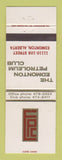 Matchbook Cover - Edmonton Petroleum Club AB WEAR