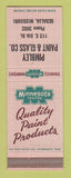 Matchbook Cover - Pimbley Paint Glass Sedalia MO