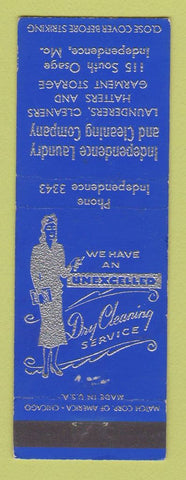 Matchbook Cover - Independence Laundry Cleaning MO
