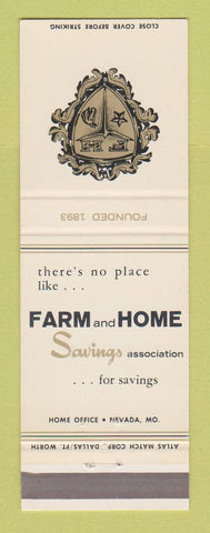 Matchbook Cover - Farm and Home Savings Nevada MO