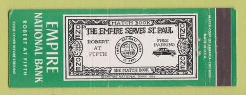 Matchbook Cover - Empire Natonal Bank St Paul MN