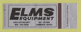 Matchbook Cover - Elms Equipment Lubbock TX Full Length