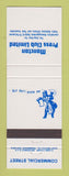 Matchbook Cover - Moncton Press Club NB