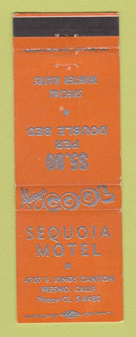 Matchbook Cover - Sequoia Motel Fresno CA