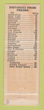 Matchbook Cover - Sequoia Motel Fresno CA