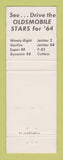 Matchbook Cover - Bailey Toliver Chevrolet Oldsmobile 1964 Haskell TX