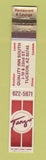 Matchbook Cover - Tango Restaurant Tucson AZ 10 Strike
