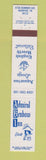 Matchbook Cover - Admiral Benbow Inn Memphis TN 10 Strike