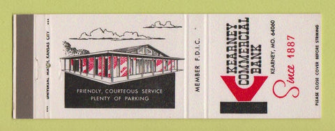 Matchbook Cover - Kearney Commercial Bank MO