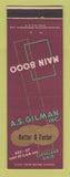 Matchbook Cover - AS Gilman Cleveland OH Printing