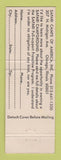Matchbook Cover - Safari Camps Inn Oxford IA Texaco oil gas