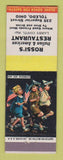 Matchbook Cover - Rossi's Italian Restaurant Toledo OH