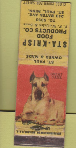 Matchbook Cover - Sta Krisp Potato Chips St Paul MN